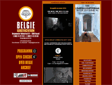 Tablet Screenshot of kunstencentrumbelgie.com